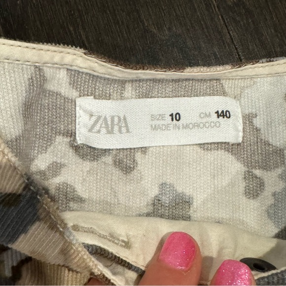 Zara corduroy camo jumpsuit - Picture 2 of 4